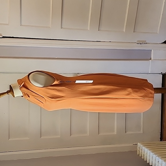 NWT Calvin Klein Sleeveless Bow Neck Sheath Dress, Size 8 - Picture 9 of 14